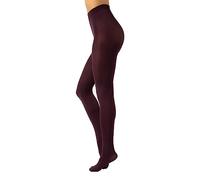 CALZITALY Opaque Microfiber Colour Tights | Comfortable Colored Pantyhose | S, M, L, XL, XXL, 3XL, 4XL | 80 DEN | Made in Italy (M, Wine Red)