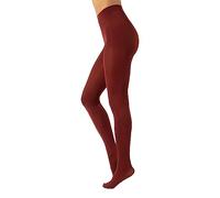 CALZITALY Opaque Microfiber Colour Tights | Comfortable Colored Pantyhose | S, M, L, XL, XXL, 3XL, 4XL | 80 DEN | Made in Italy (S, Garnet Red)