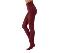 CALZITALY Opaque Microfiber Colour Tights | Comfortable Colored Pantyhose | S, M, L, XL, XXL, 3XL, 4XL | 80 DEN | Made in Italy (XXL, Portwine)