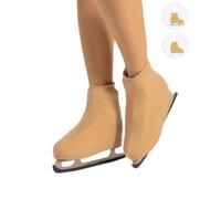 CALZITALY PACK 1/2 PAIRES - Cover Skates, Skate Boot Covers, Roller and Ice Skating Wear Woman and Girl, 70 DEN, 10-8, Made In Italy (10-13, Skin)