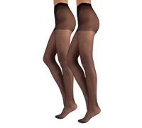 CALZITALY PACK 2 PAIRS SHEER TIGHTS | TRANSPARENT TIGHTS | 20 DEN | BLU, BLACK, NATURAL | S, M, L, XL, XXL | ITALIAN HOSIERY |