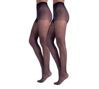 CALZITALY PACK 2 PAIRS SHEER TIGHTS | TRANSPARENT TIGHTS | 20 DEN | BLU, BLACK, NATURAL | S, M, L, XL, XXL | ITALIAN HOSIERY |