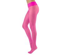 CALZITALY Seamless Sheer Tights, No Seam Pantyhose, Invisible Sheer Tights| Black, Skin, Blue, Violet, Red, White, Green, Blue |15 DEN | S, M, L, XL, XXL | Made in Italy (M-L, Fuxia)