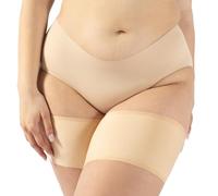 CALZITALY Smooth Anti - Chafing Bands | Anti Rubbing Curvy Elastic Bands for Thighs| Black, Skin | A, B, C, D, E, F | Made in Italy (F: 31”- 34” = 53-56 cm, Skin)