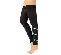 CALZITALY Unisex Leg Compression Sleeve, Knee Support for Women, Mens Compression Socks, Calf Support for Sports (Black, M)