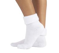 CALZITALY Women Winter Socks with Angora Effect | Soft Warm Socks | Multicolour | One Size | Made in Italy (One Size, White)