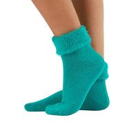 CALZITALY Women Winter Socks with Angora Effect | Soft Warm Socks | Multicolour | One Size | Made in Italy (One Size, Turquoise)