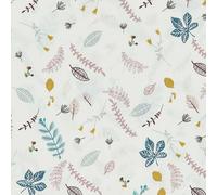 Cam Cam Spannbettlaken 70 x 140 cm Blätter rosa