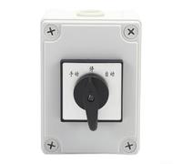 Cam Changeover Switch 380V AC Silver Alloy Contacts | Silver alloy contacts, 16A current rating, 380V AC operation, waterproof sealed box, fast rotary conversion