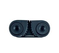 Cam Cleat, Boat Cam Black Double Nylon 2 Row Cam Cleat With Leading Rings Ball Bearings Rope Clamp For Equipment Marine Kayak Yacht