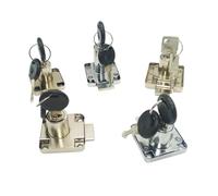 Cam Lock, 136-22 Silver 35mm Drawer Cupboard Desk Lock Cylinders Hasp Latch Cam 2 Keys(Zinc Alloy)