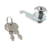 Cam Lock 16/20/25mm Metal Cylinder Door Drawer Cabinet Mailbox Locker with 2 Keys Keyed to Differ for Secure Locking Wood Metal Glass (20mm)