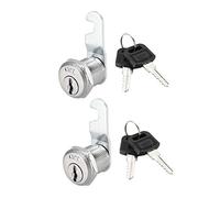 Cam Lock 20 mm Cylinder Length 48 mm Bent Cam File Cabinet Keyed Alike 2pcs