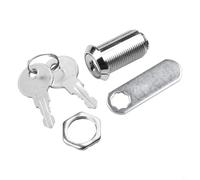 Cam Lock 20mm Metal Locker Lock for Filing Cabinet Cupboard - Long-Lasting Security Lock with Lever(30mm)