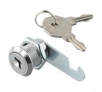 Cam Lock for Cabinet Drawer Mailbox Locker Cupboard, Metal Alloy Cylinder Security Lock with 2 Keys, 16mm 20mm 25mm Sizes, Keyed Differ(20mm)