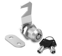 Cam Lock for Cabinet, Drawer, Mailbox, RV & Camper Storage - 16mm & 30mm Body Length Options - Chrome-Plated Zinc Alloy with 2 Keys - 90 Degree Rotation - 19mm Mounting Hole Diameter(1-1/8INCH (30MM))