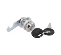 Cam Lock for Drawers, For Cabinets, Lockers, Mailboxes with 2 Keys, Cold Rolled Steel Construction for Secure Locking on Wood Metal and Glass Doors (25mm)