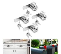 Cam Lock, Metal Alloy Cylinder Locker with 2 Keys for Wood Metal Glass Doors, Cabinet Drawer Cupboard Mailbox 16mm 20mm 25mm 30mm