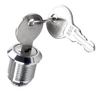 Cam Lock Set Zinc Alloy Cabinet Drawer Mailbox Toolbox RV Camper Door Replacement Lock with 2 Keys and 3 Lock Plates, 16mm and 30mm Cylinder Sizes,(16mm)