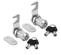 Cam Locks Keyed Alike, RV Storage Locks, File Cabinet Lock with Key Security File Drawer Toolbox Replacement, Zinc Alloy (2 Pack 1-1/8 Inch)