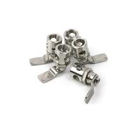 Cam Locks MS763 Tongue Lock 304 Stainless Steel Double with Padlock Four Hole Circular 1 pc(Slot)