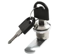 Cam Locks, Zinc Alloy Drawer Lock, 6 Pieces with 2 Keys, Suitable for Cabinets, Filing, and Mailboxes, Fits Door Thickness 16-30mm