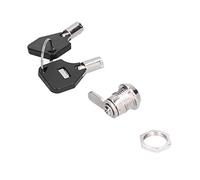 Cam Security Lock with 2 Keys, Zinc Alloy File Cabinet Lock for Furniture Vending Machines Closet Doors Communication Boxes,Complete Set with Nut & Keys