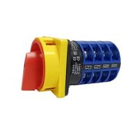 Cam Switch 690V 32A Padlock Transfer Rotary Switch ON/Off 2 Positions 4 terminals Emergency Stop YMW26-32/4GS