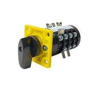 Cam Switch HZ5B-20/4DG Combination Changeover Rotary Switches 3 Positions (1-0-2) 4 Poles 20A 690V Silver Contact 1Pcs