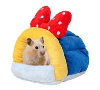 Cama nidos Para Hámster,Cama Para Hámster | Cama para dormir con osos dorados - Accesorios de jaula cálida lavable, cueva de animales pequesños la