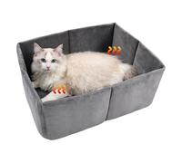 Cama para Gato Interior - Casa Plegable Acogedora, Refugio para Dormir Tranquilo, Cueva De Invierno | Cueva Cerrada Con Base Antideslizante para Gatito Cachorro Mascota Pequeña Viaje Exterior