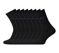 Camano 8 pairs of Ca-Soft cotton socks 3642 without rubber print, black, S