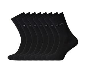 Camano 8 pairs of Ca-Soft cotton socks 3642 without rubber print, black, S