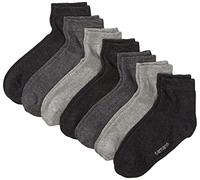 Camano Men's 3023Ca-Soft Quarter 7 Paar Calf Socks, Grey (Grey Combi 49), 7