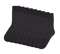 Camano Men's 3403 Ca-Cotton Socks 9 Paar, Black (Black 05), 9-11 (Pack of 9)