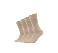 Camano Men's 3642000 Socks, Beige (Sand Melange 8300), 39-42 (Pack of 4)