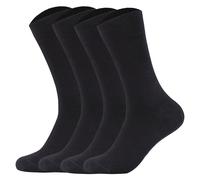 Camano Men's Socks, 4-Pack - Organic Cotton, Solid Color
