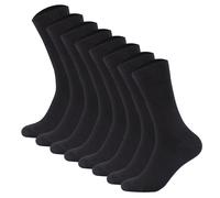 Camano Men's Socks, 8-Pack - Organic Cotton, Solid Color
