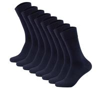 Camano Men's Socks, 8-Pack - Organic Cotton, Solid Color