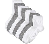 Camano Men's 3023 Ca-Soft Quarter 7 Paar Socks, White (White Combi 01), 9-11 (Pack of 7)