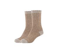 Camano Women's Online Cosy Soft Cashmere Socks 2er Pack, Nature, 35