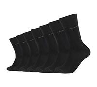 Camano Unisex CA-Soft Regular Socks Pack of 7 Women's Men's Health Socks without Rubber 35-38 39-42 43-46 Black Grey Blue, Black (9999), 47-49