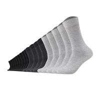 Camano Unisex Comfort Socks 18-Pack Casual, Solid Colors