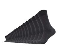 Camano Unisex Comfort Socks 18-Pack Casual, Solid Colors