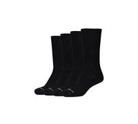 Camano Unisex CREW SOCKS Online Unisex Diabetic Socks 4p, Black,