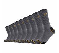 Camano Unisex Socks, 9 Pack - Work Socks, Cotton, Logo, Solid Color