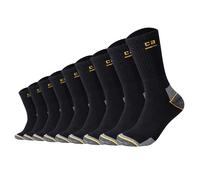 Camano Unisex Socks, 9 Pack - Work Socks, Cotton, Logo, Solid Color