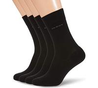 Camano Unisex Socks Pack of 4, Black (Black 0005), 39-42