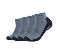 Camano Unisex Socks - Pro Tex Function Quarter, Solid Color, 4 Pack Blue 39-42