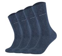 Camano Unisex Socks - Soft Socks, Plain, 4 Pack